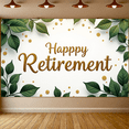 thumbnail image 6 of LUUFILx Happy Retirement Party Banner Backdrop Celebration Background Decorations Photography Props Balloons Cheers Event Supplies Retirement Party, 6 of 9