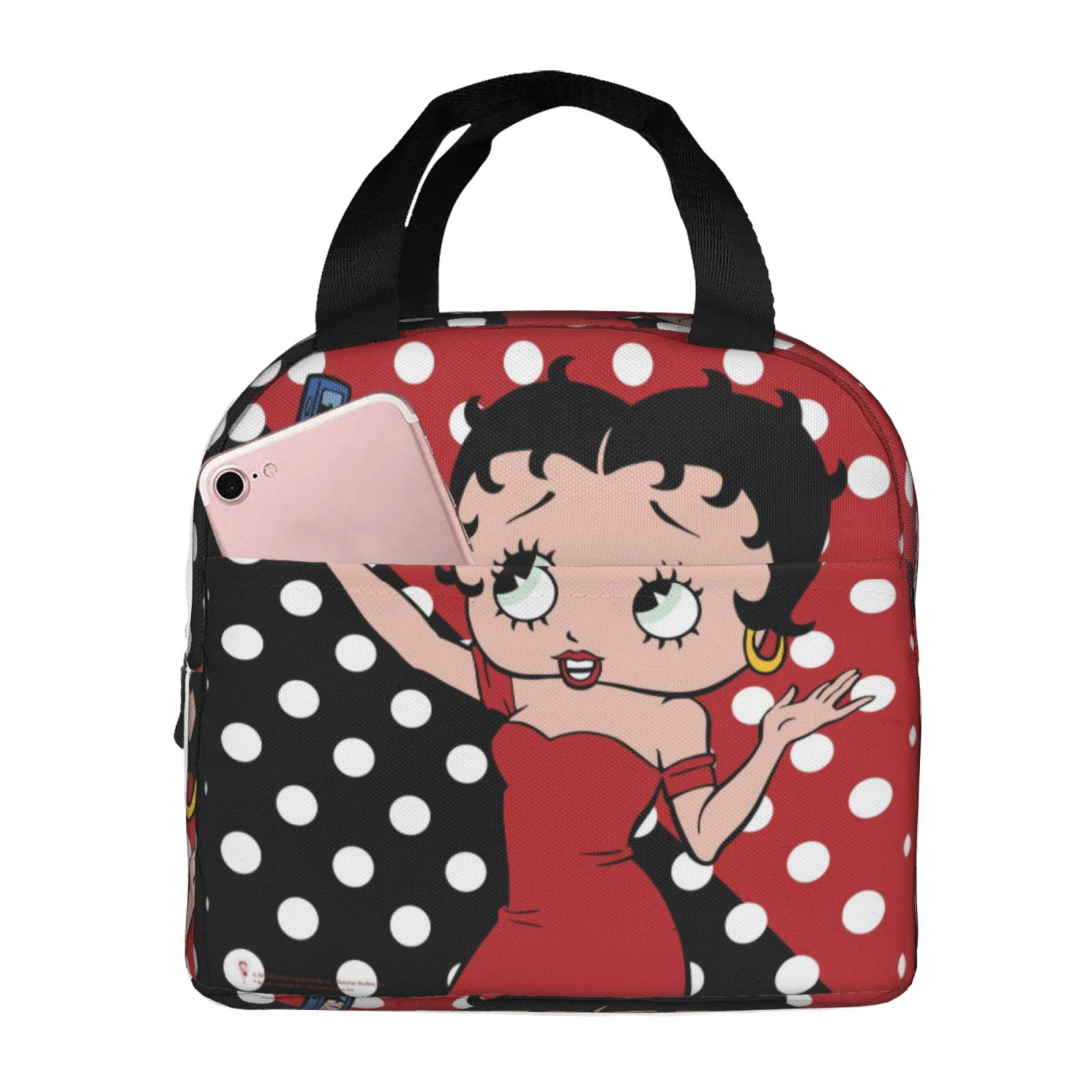 Betty Boop Insulated Lunch Bags Reusable Lunch Box, Cooler Lunch Bag Waterproof Lunch Tote For Picnic Office Work Travel Camping Gifts