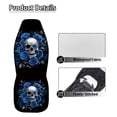 thumbnail image 6 of Uorisanigo Blue Skull Rose Car Seat Covers Waterproof Car Seat Covers Full Set of 2 Easy Installation Breathable Front Seat Cover Cars Accessories Suitable for Cars, SUV and Trucks, 6 of 7