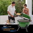 thumbnail image 7 of Portable Ceramic BBQ Charcoal Grill 12 inch, Max 800°F, Easy to carry, for Outdoor Cooking, Picnic, Patio, Backyard, 7 of 7