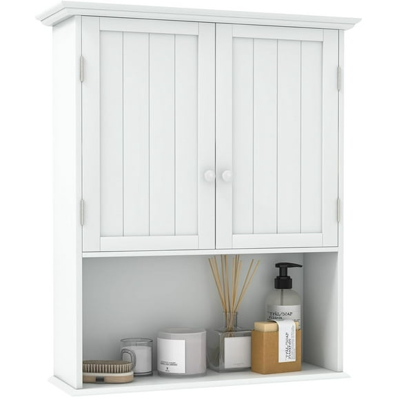 Safeplus 28" H x 23.5" W Wall Mount Medicine Cabinets with Adjustable Shelf and 2-Door for Bathroom Laundry Living Room