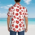 thumbnail image 6 of Daiia Realistic Maple Leaf Hawaiian Shirt for Men Gentle Cotton Regular Short Sleeve Casual-Medium, 6 of 9