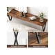 thumbnail image 4 of Consola estante - narrow consola mesa, sofa mesa, 2 niveles industrial style entrada mesa para sala de estar, hallway, y foyer, narrow y long para behind sofa, 4 of 7