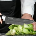 thumbnail image 3 of Black-7 Piece Kitchen Knife Set, Rust-Proof Sharp And Practical Knife Set, Anti-Slip Ergonomic Handle, Built-In Scissors In The Set, A Gift Box Set Of Seven Pieces, 3 of 10