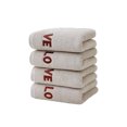 thumbnail image 1 of Toallas para Baño Set de Toallas de Baño, Algodón Grueso Blando Absorbente Set de Toallas, 4 Toallas de Regalo para Lavar la Cara Del Hogar Set de Toallas de Baño, 1 of 7