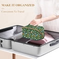thumbnail image 3 of FORMRS Makeup Bag Travel Cosmetic Organizer for Women Fold Flat Zipper Pouch with Handle, Flourish Flowers Pattern, 3 of 8