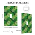 thumbnail image 3 of KLL Green Flower Pattern Electrical Outlet Covers, 3" x 5" 1 Pack Electric Receptacle Plug Covers for Decorator Receptacle Outlet & Switch-Style T, 3 of 6