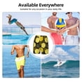thumbnail image 6 of Goofa Geometric Pattern with Bee Printed Men's Swim Trunks Board Shorts Quick Dry Mens Swimming Trunks with Compression Liner,Breathable Fit Hawaii Beach Shorts-X-Large, 6 of 9