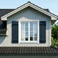 thumbnail image 2 of Barara King Window Shutters with Premium Board and Batten, Plantation Shutters with Two Horizontal Rails and Easy Mount for Farmhouse, Home Office, Living Room, Bedroom, Blue(14"*51"), 2 of 8