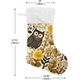 thumbnail image 2 of 2PCS Vintage Owls Christmas Stockings Personalized 18”Large with Plush Cuff Christmas Decorations Stocking Holiday and Family Stocking Tree Fireplace Decor Holiday Decor, 2 of 7