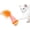 Pink, variant on Lulu's world Wooden Interactive Cat Toy with Catnip - Niuniu Tumbler Wobble Toy for Indoor Cats, Self-Righting Chaser with Orange Feather (Pink)