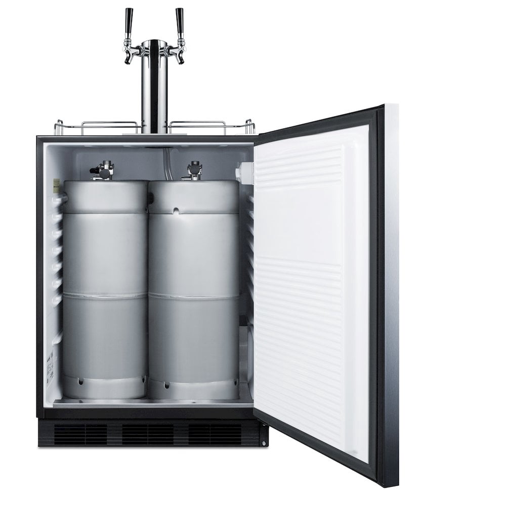 ADA compliant built-in commercial dual tap wine kegerator