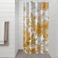 thumbnail image 2 of Pioneer Flower Floral Print Pattern Shower Curtain 36"x72" ,Bathroom Decorative Shower Curtains Set with 12 Hooks,Modern Waterproof Washable Shower Curtain, 2 of 6