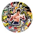thumbnail image 1 of Pegatinas Bruce Lees con dibujos animados de anime, 51 unidades, PVC, impermeables, 1 of 3