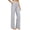 Gray -CT20, variant on Nestiefly Womens Linen Split Hem Pants Summer Casual High Waist Straight Leg Pant Loose Fit Lightweight Lounge Trousers with Pockets Navy 3XL