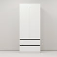 thumbnail image 5 of Twin Fins 32" Modern White Closet System with Spacious Storage - 2 Drawers -White, 5 of 9