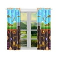 thumbnail image 2 of MYPOP Retro Style Bit Video Game Window Curtain Kitchen Curtain 26x39 inches (Two Piece), 2 of 3