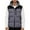 Grey, variant on Detachable Hood Vest Pocket Outdoor Jacket Warm Winter Coats Windproof Lightweight Insulated Bodywarmer