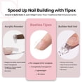 thumbnail image 4 of Puntas para uñas Beetles Tipex Instant Apex Extra Short Squoval, 4 of 6