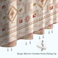 thumbnail image 6 of Colorful Geometric Striped Pattern Shower Curtain 72"x72" ,Bathroom Decorative Shower Curtains Set with 12 Hooks,Modern Waterproof Washable Shower Curtain, 6 of 6