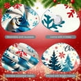 thumbnail image 2 of Watercolor Merry Christmas Banner Blue Theme Christmas Banner Reindeer Design Snowflake Decor Holiday Banner for Christmas Party Indoor Decoration Holiday Celebration, 2 of 9