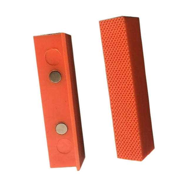 2 piezas de almohadilla de jaw magnética de 2 piezas de plomería de fontanería 4.5 pulgadas