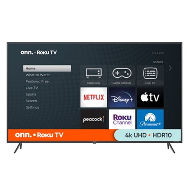 onn. 65” Class 4K UHD (2160P) LED Roku Smart TV HDR (100012587)