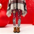 thumbnail image 5 of Fancifize Women's Christmas Leggings High Waist Stretch Slim Yoga Pants Xmas Holiday Wokrout Trousers, 5 of 6