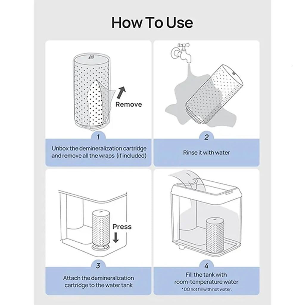 Humidifier Mineral Removal Insert Scale Demineralization Cartridge for HM512S HM612S HM713 HM713S HM813S
