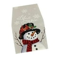 thumbnail image 4 of Camino de mesa navideño Decoración de mesa de comedor de cocina Let It Snow Navidad blanco, 4 of 9