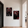 thumbnail image 3 of ZHONGYUTONG 2 Piece African American Wall Art Black Woman Pictures Red Girl Bedroom Wall Decor Afro Women Canvas Prints Female Home Room Decor Framed (11.00" x 14.00" x 2PCS), 3 of 4