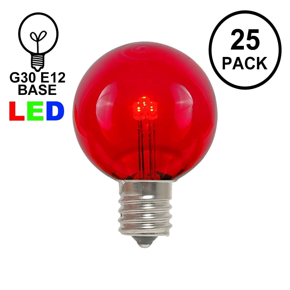 Novelty Lights G30 Globe String Light Replacement Bulbs - Thumbnail 5
