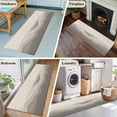 thumbnail image 5 of 2'x6' Rug Runners for Hallways Kitchen, Grey Beige Ombre Non Slip Entryway Beside Floor Carpet Runner, Minimalist Ocean Waves Linen Washable Laundry Room Bedroom Throw Rugs Mat for Family Pet, 5 of 8