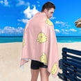 thumbnail image 5 of Dreamtimes Cute Little Chicken Beach Towel Quick Dry Absorbent Bath Towels Sandproof Lightweight Towel for Gym Yoga Sports Swimming- 30x60in, 5 of 7