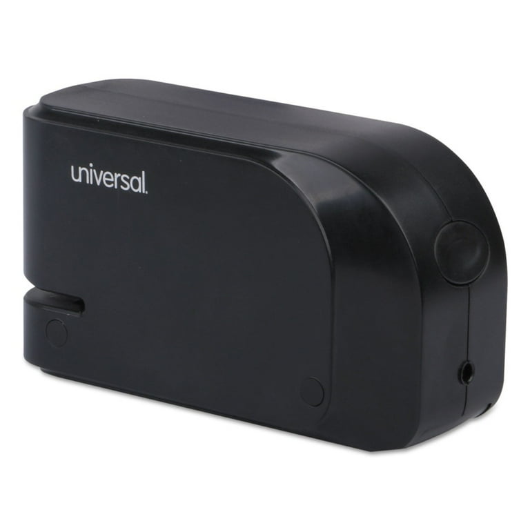 Half-Strip Electric Stapler with Staple Channel Release Button, 20-Sheet Capacity, Black Half-Strip Electric Stapler with Staple Channel Release Button, 20-Sheet Capacity, Black