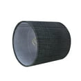 thumbnail image 5 of Aspen Creative 31193 Transitional Drum (Cylinder) Shaped Clip-On Construction Lamp Shade in Grey & Black, 5" wide (5" x 5" x 5"), 5 of 6