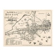 thumbnail image 6 of 1722 Map of Boston Massachusetts - Vintage Map Wall Art of the Town of Boston in New England - Boston Map Poster - Boston Map Wall Art - Vintage Boston Poster, 6 of 8