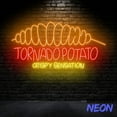 thumbnail image 3 of Handmadetneonsign Tornado Potato Crispy sensation Neon Sign, Potato Fried Neon Sign, Wall Decor 92814, 3 of 5