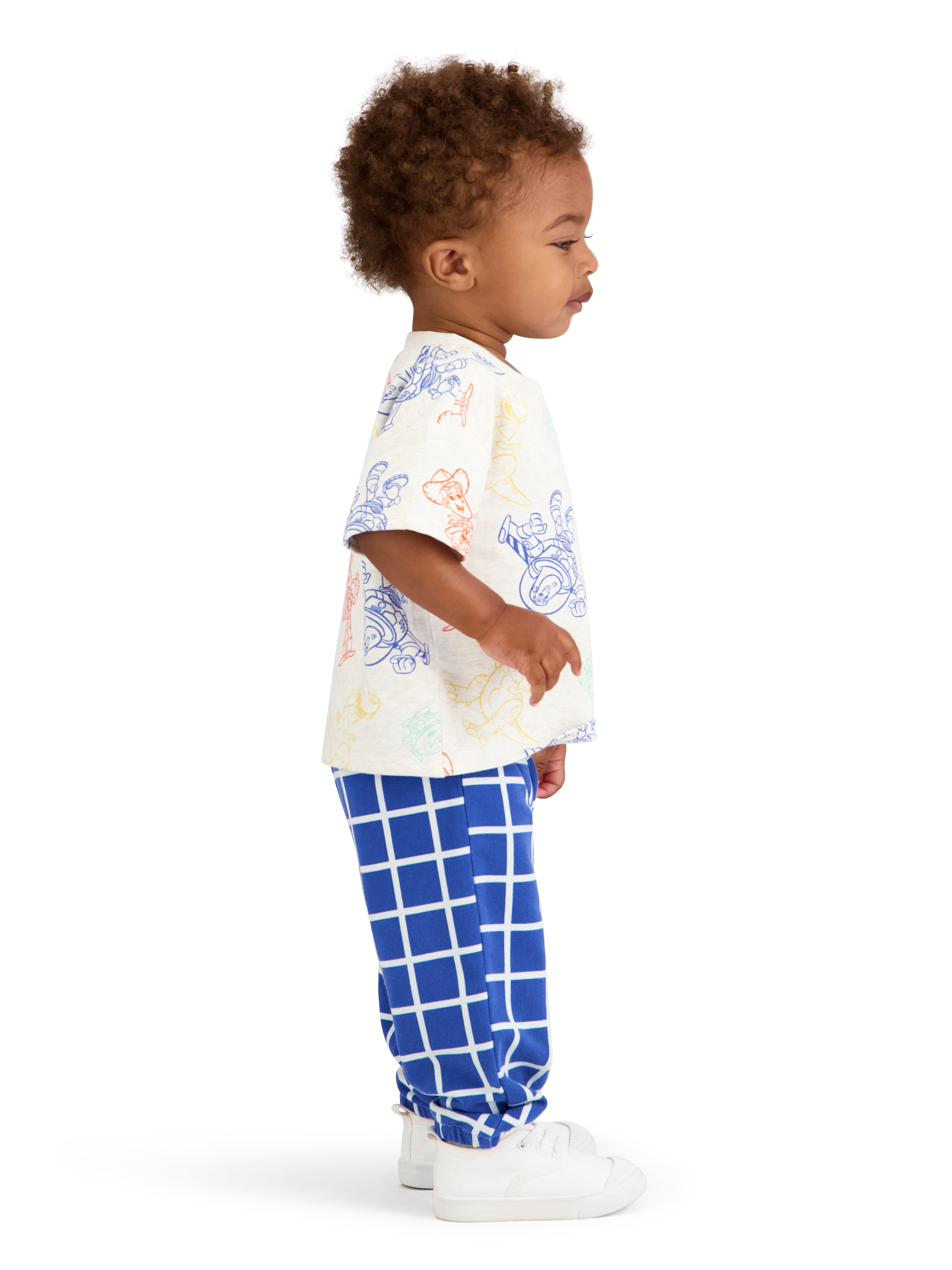 Toy Story Baby Boy Viscose French Terry Pant Set, Sizes 0-24 Months