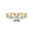 thumbnail image 4 of IGI Certified 4 Carat Emerald Shape Lab Grown Diamond Engagement Ring | 14K Yellow Gold | Dorothea Side Stone Diamond Ring | FG-VS1-VS2 Quality Friendly Diamonds, 4 of 6