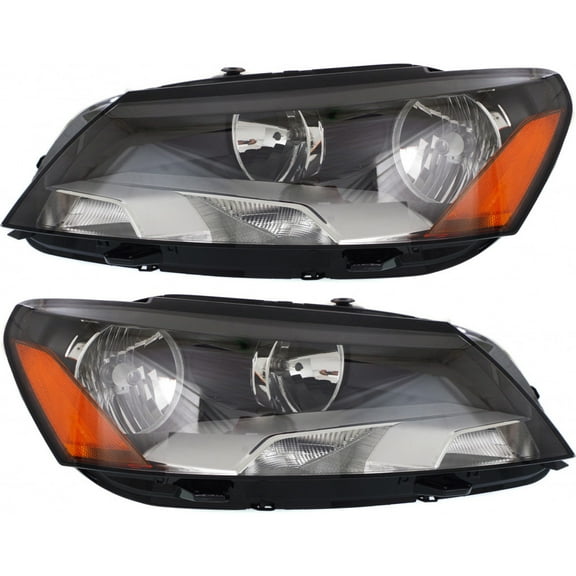 For Volkswagen Passat Headlight Assembly 2011 12 13 14 2015 Pair Driver and Passenger Side DOT Certified | VW2502148 | VW2503148 | 561 941 005 D