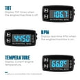 thumbnail image 2 of Runleader Digital LED Engine Hour Meter RPM& Temperature Maintenance Reminder Trailer Golf Cart, 2 of 8