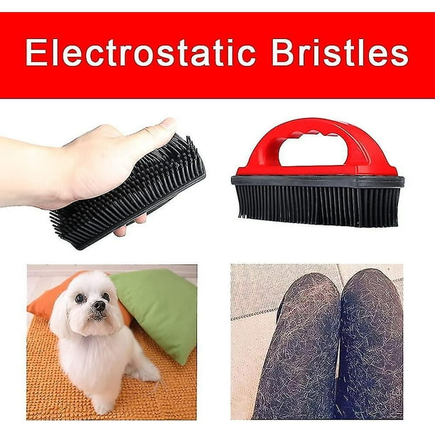Rubber Pet Hair Removal Brush Lint Hair Removal Cat Dog Hair Remover Brush Pet Walmart