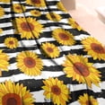thumbnail image 3 of Black White Stripe Sunflower Pattern Blanket,Comfortable Soft Lamb Wool Throw Blanket,All Season,Warm Lightweight Blankets for Sofa Bed Couch Living Room Chair,40"x50", 3 of 4