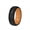 Pack D: Black/Orange E, variant on ThunderFit Silicone Rings for Him and Her, Rubber Wedding Engagement Bands Unisex, 2mm Thick in 4mm & 8mm Widths, Variety Multipack 1/4