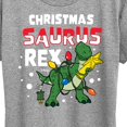 thumbnail image 3 of Toy Story - Christmas Saurus Rex - Women's Short Sleeve Graphic T-Shirt, 3 of 5
