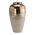thumbnail image 3 of 20"Hx11" Diameter, Metallic Vase, Champagne, Glass Vase for Wedding Decor and Centerpieces, Crafted with Glass, Gold Finish, Elegant and Stylish Design, 3 of 12
