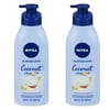 Pack of (2) Nivea Lotion Coconut And Monoi Oil Infused 16.9 Ounce (500ml)