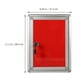 thumbnail image 2 of WEAVILUX Buzón Vintage De Pared Rojo Para Cartas Con Cerradura Para Uso En Casa Y Oficinas, 2 of 6
