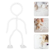 GOOHOCHY Doll Joints Plastic White For Thin Footplate 1Pack